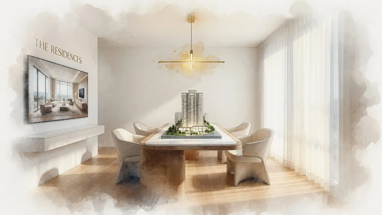 Empty luxury sales gallery, the cost center of traditional presale