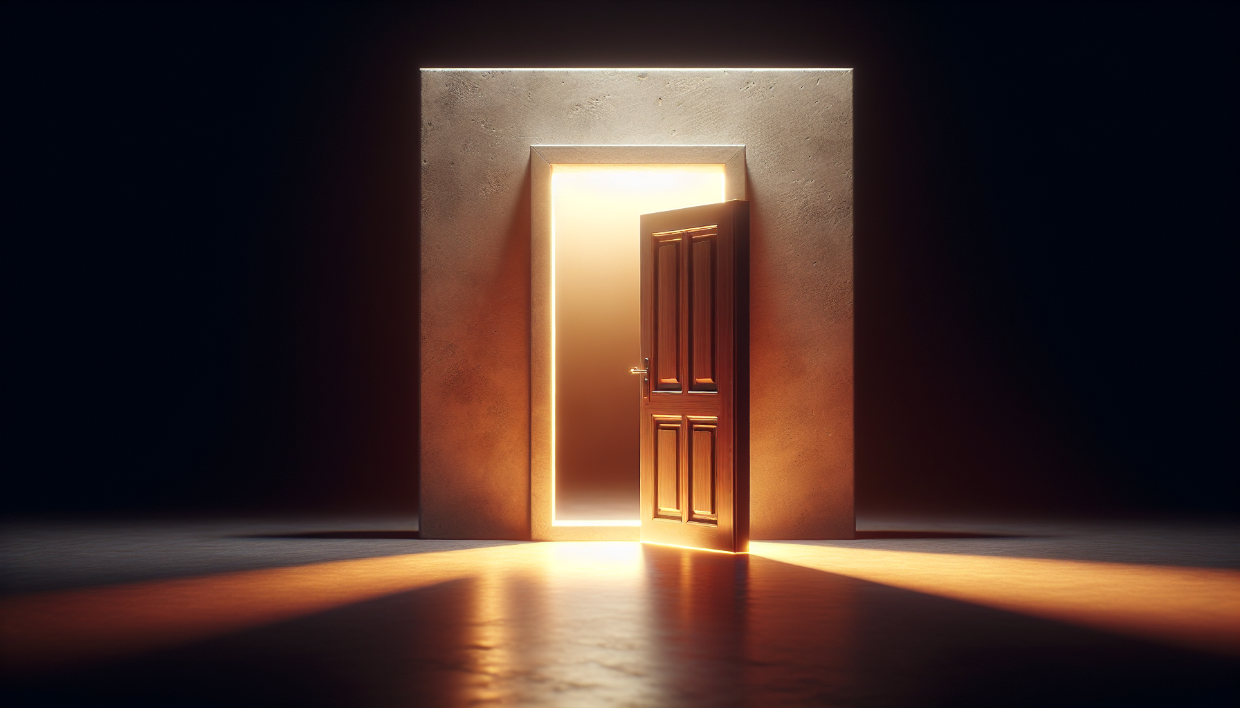 Open door in a wall symbolizing hidden opportunities in real estate